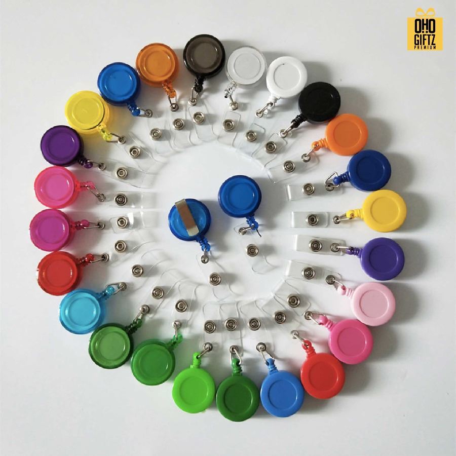 หัวโยโย่ติดบัตรพนักงานยืดได้หดได้ สกรีนชื่อ สกรีนโลโก้ ทำเป็นของพรีเมี่ยมได้