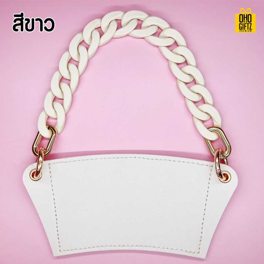 ปลอกหุ้มแก้วน้ำ หนัง PU สกรีนโลโก้  ทำเป็นของพรีเมี่ยมได้ 