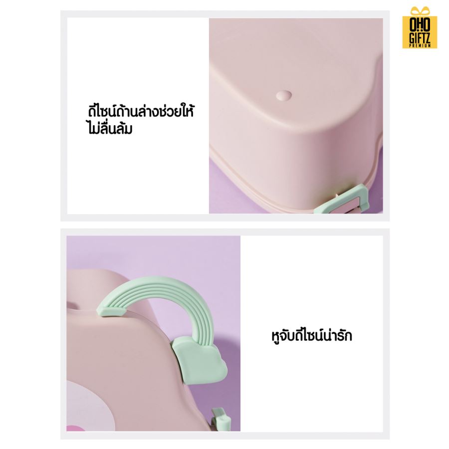 กล่องอาหารทรงเมฆ สกรีนโลโก้ ทำเป็นของพรีเมี่ยมได้