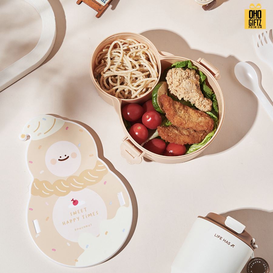 กล่องอาหารน่ารัก สกรีนโลโก้ ทำเป็นของพรีเมี่ยมได้