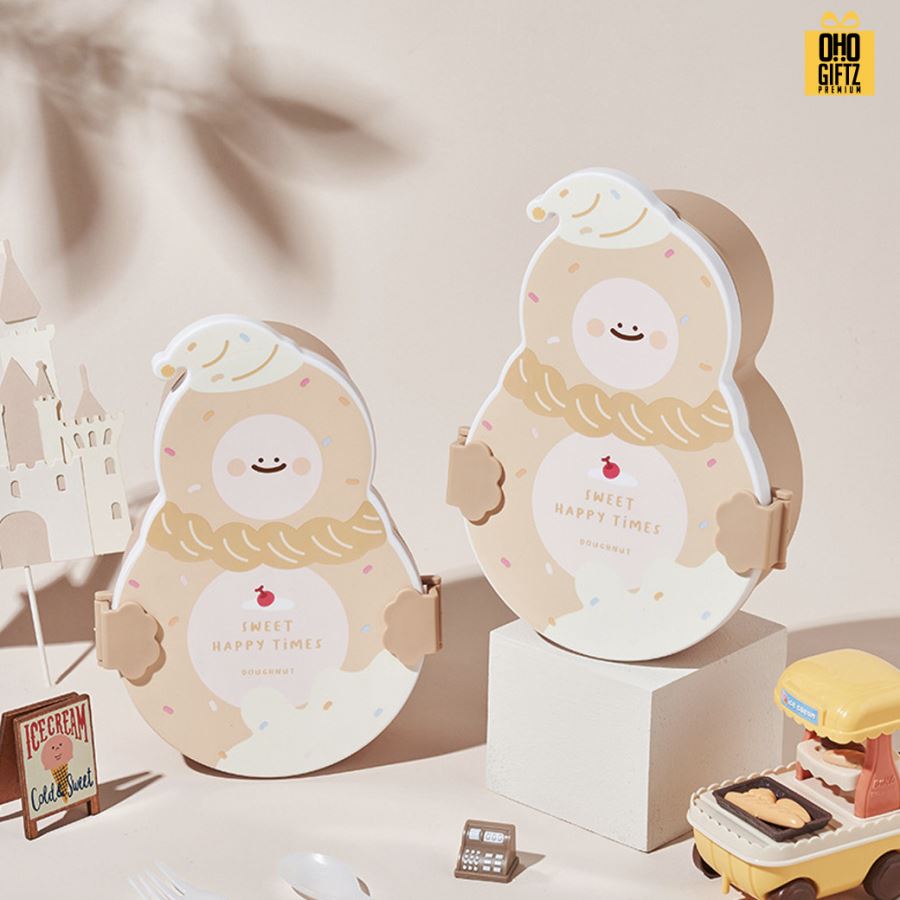 กล่องอาหารน่ารัก สกรีนโลโก้ ทำเป็นของพรีเมี่ยมได้