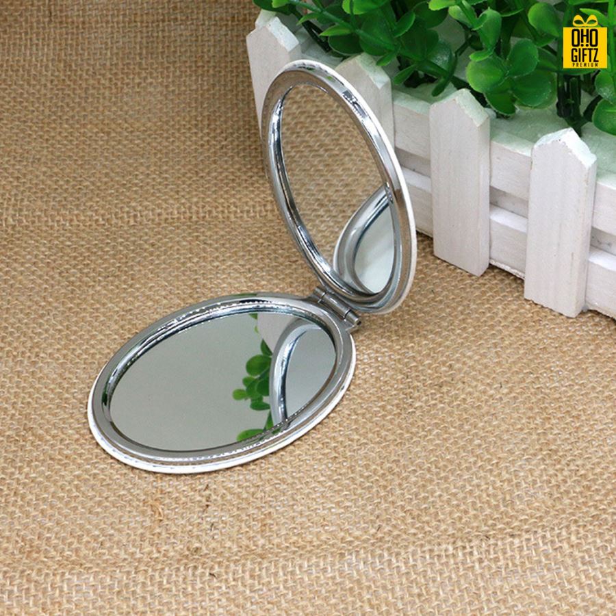 กระจกพับมินิ สกรีนชื่อ สกรีนโลโก้  ทำเป็นของพรีเมี่ยมได้