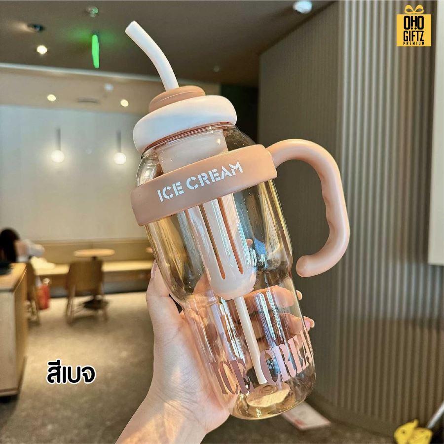 ถ้วยน้ำพลาสติกขนาดใหญ่ สกรีนโลโก้ ทำเป็นของพรีเมี่ยมได้