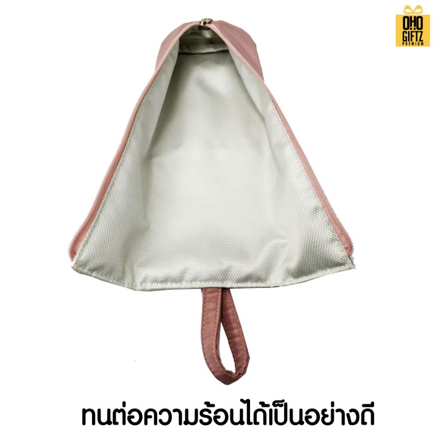 กระเป๋าผ้าเก็บที่หนีบผม สกรีนโลโก้ ทำเป็นของพรีเมี่ยมได้