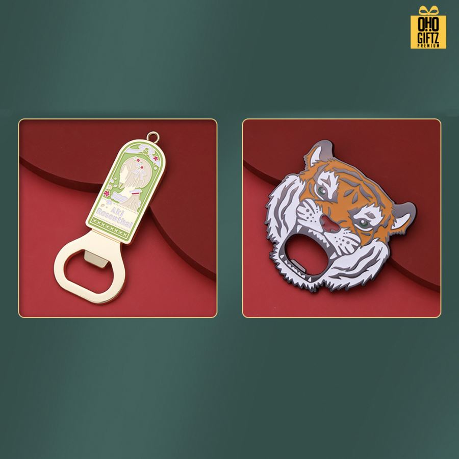 รับผลิตที่เปิดขวดโลหะเคลือบสี ตามดีไซน์ สกรีนโลโก้  ทำเป็นของพรีเมี่ยมได้