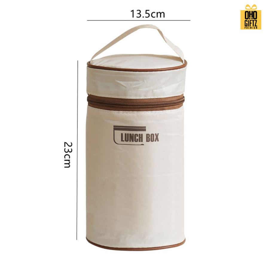 กระเป๋าใส่ปิ่นโตอาหารเก็บอุณหภูมิ สกรีนโลโก้ ทำเป็นของพรีเมี่ยม