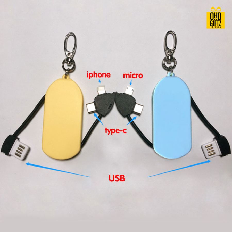 พวงกุญแจ USB Cable 3 in 1