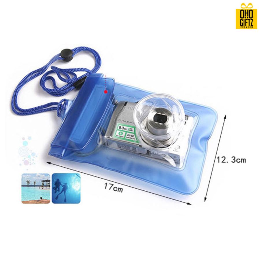 กระเป๋าใส่กล้องกันน้ำ PVC สกรีนโลโก้ ทำเป็นของพรีเมี่ยม