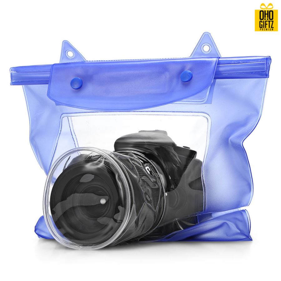 กระเป๋าใส่กล้องกันน้ำ PVC สกรีนโลโก้ ทำเป็นของพรีเมี่ยม