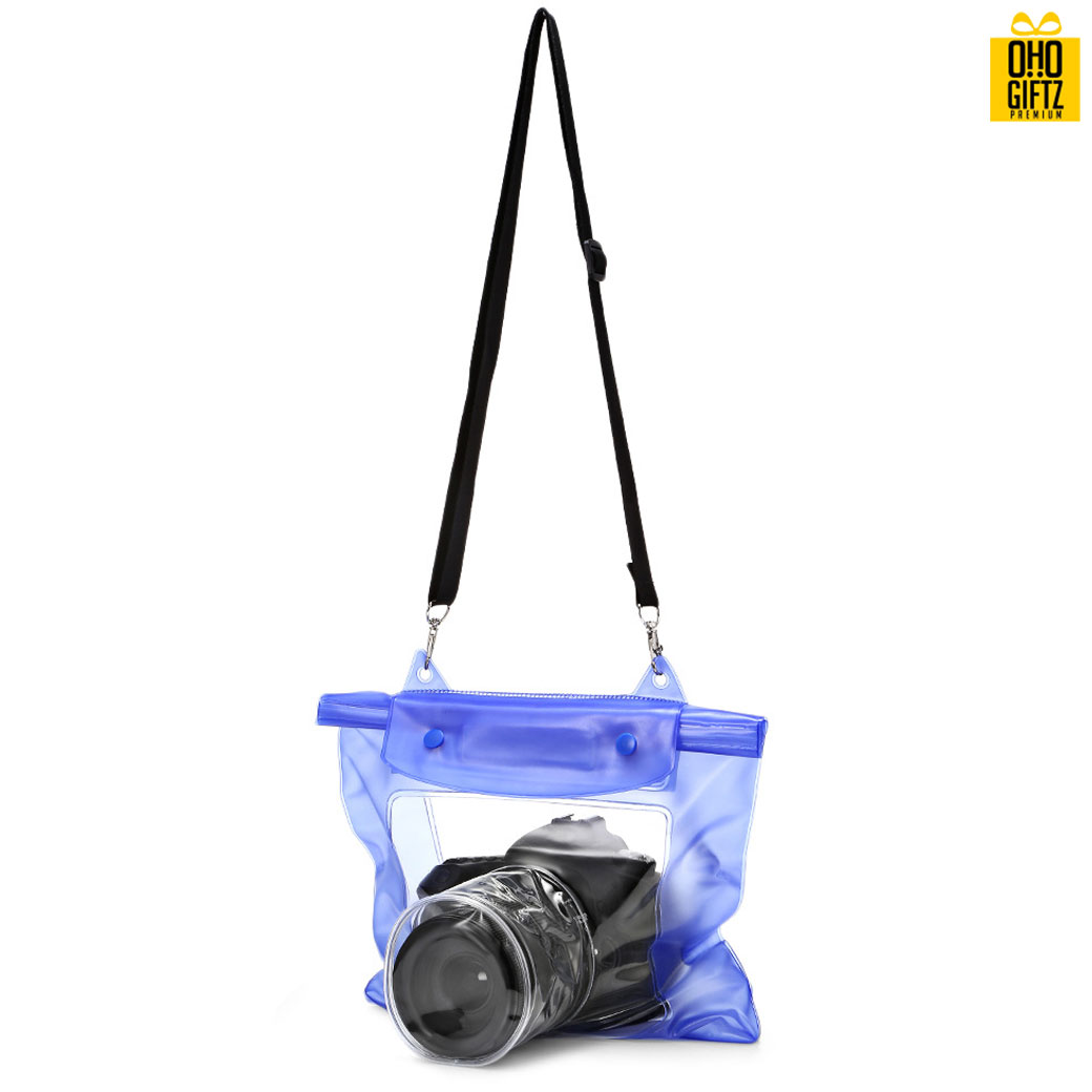 กระเป๋าใส่กล้องกันน้ำ PVC สกรีนโลโก้ ทำเป็นของพรีเมี่ยม