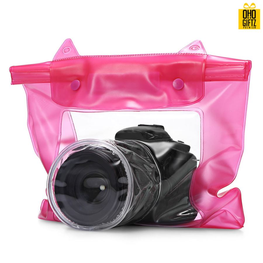 กระเป๋าใส่กล้องกันน้ำ PVC สกรีนโลโก้ ทำเป็นของพรีเมี่ยม