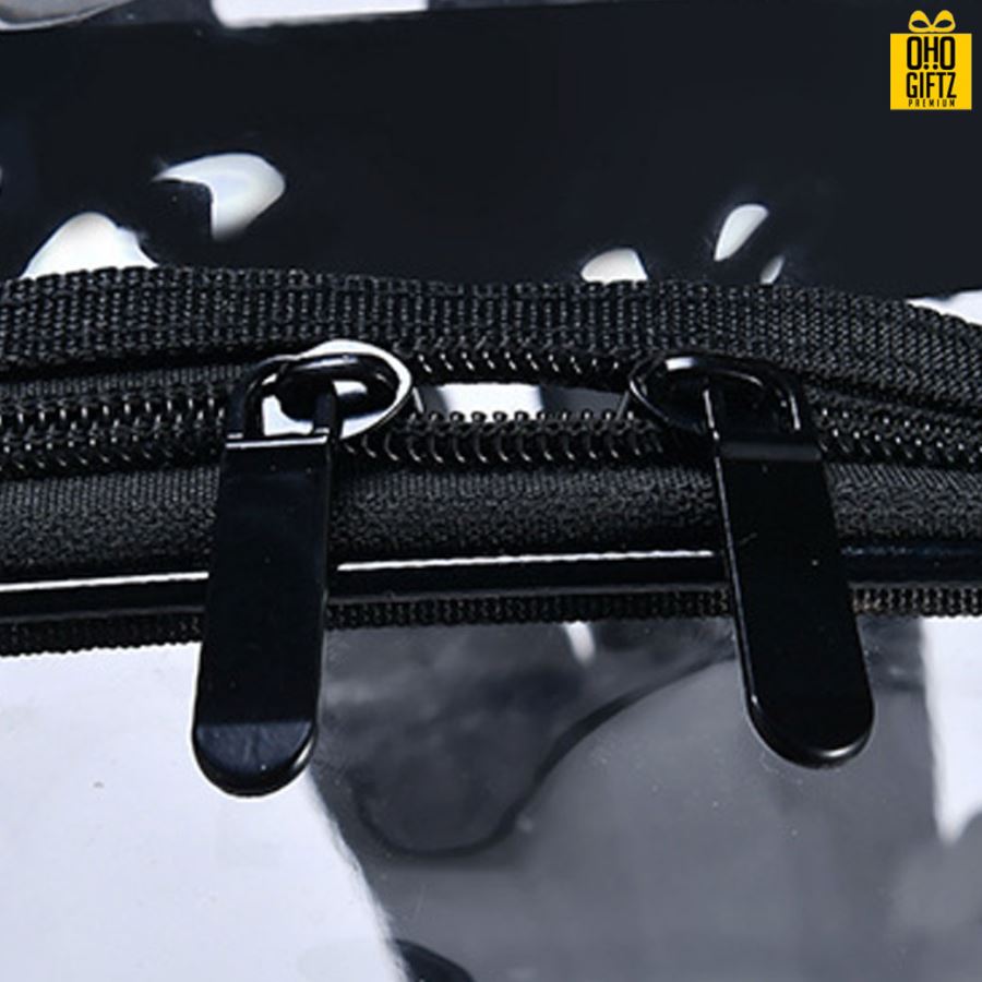 กระเป๋าเป้ใสกันน้ำ PVC สกรีนโลโก้ ทำเป็นของพรีเมี่ยม