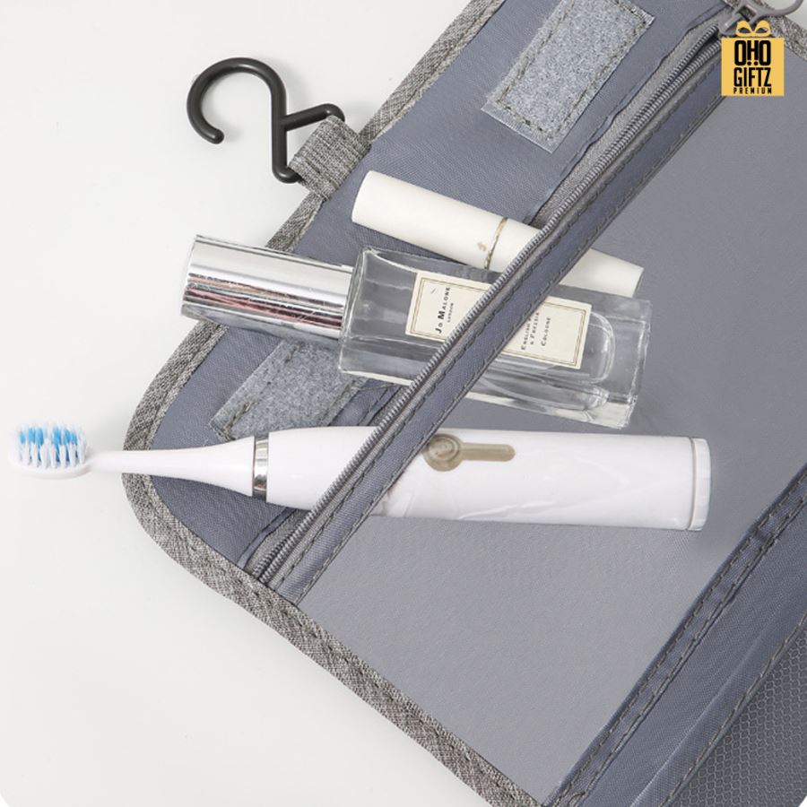 กระเป๋าใส่เครื่องสำอาง ของใช้ในห้องน้ำ สกรีนโลโก้  ทำเป็นของพรีเมี่ยมได้