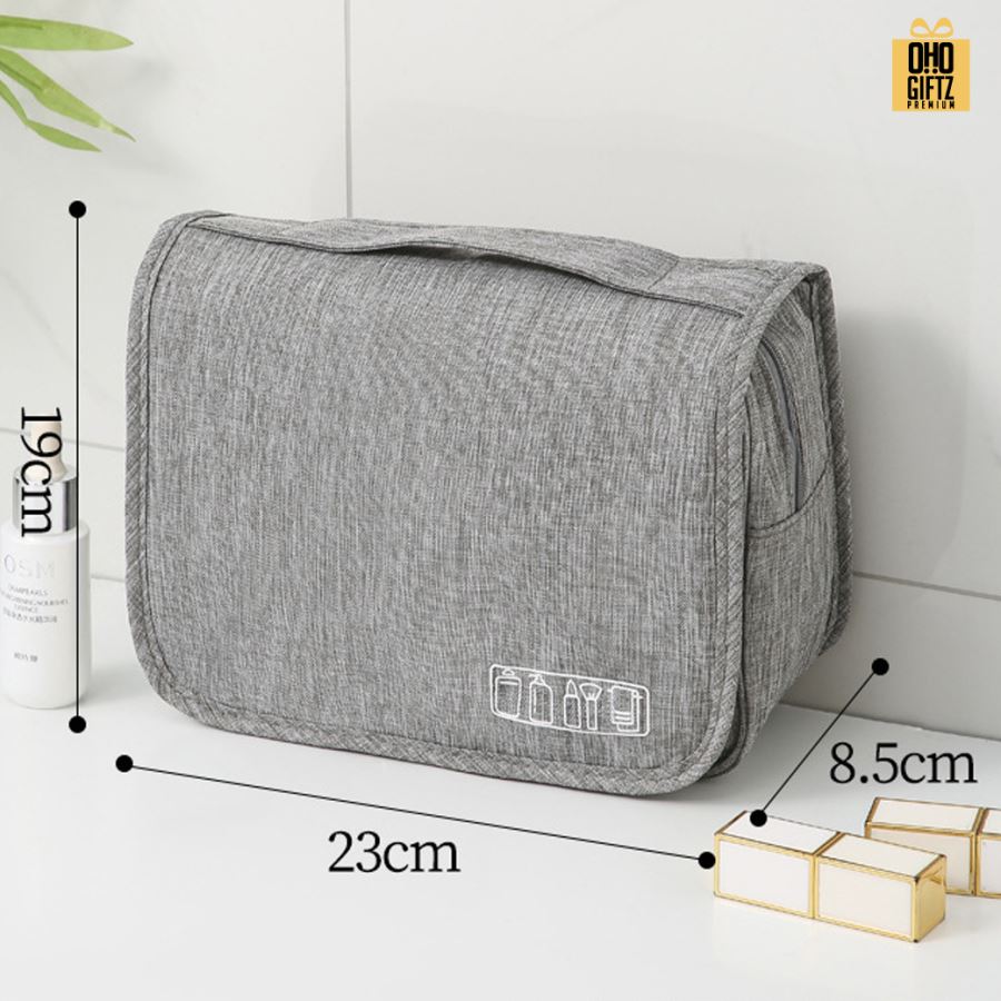 กระเป๋าใส่เครื่องสำอาง ของใช้ในห้องน้ำ สกรีนโลโก้  ทำเป็นของพรีเมี่ยมได้