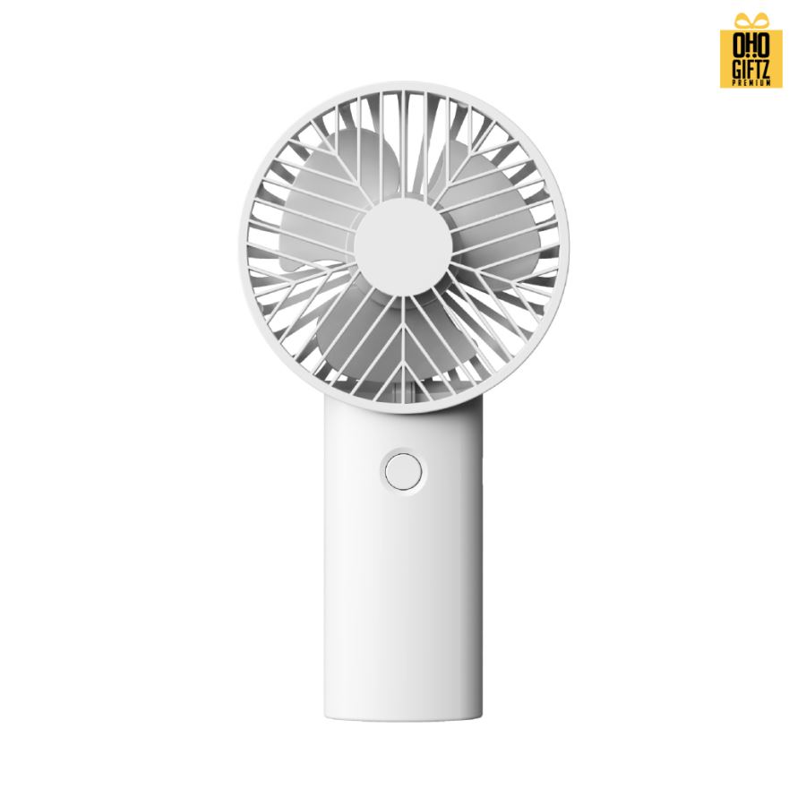 พัดลมมือถือพกพา USB สกรีนโลโก้ ทำเป็นของพรีเมี่ยม