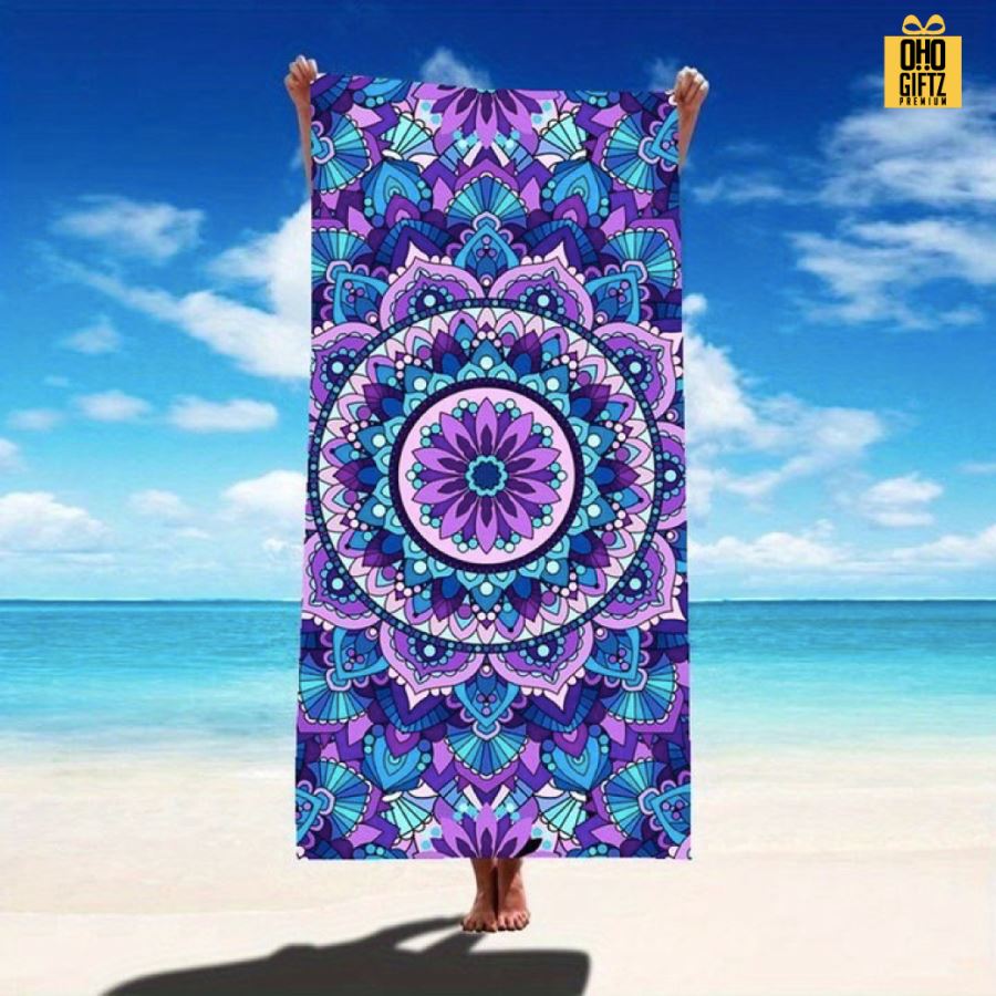 รับผลิตผ้าขนหนูชายหาด พิมพ์ภาพได้ไม่จำกัดสี สกรีนโลโก้ ทำเป็นของพรีเมี่ยมได้