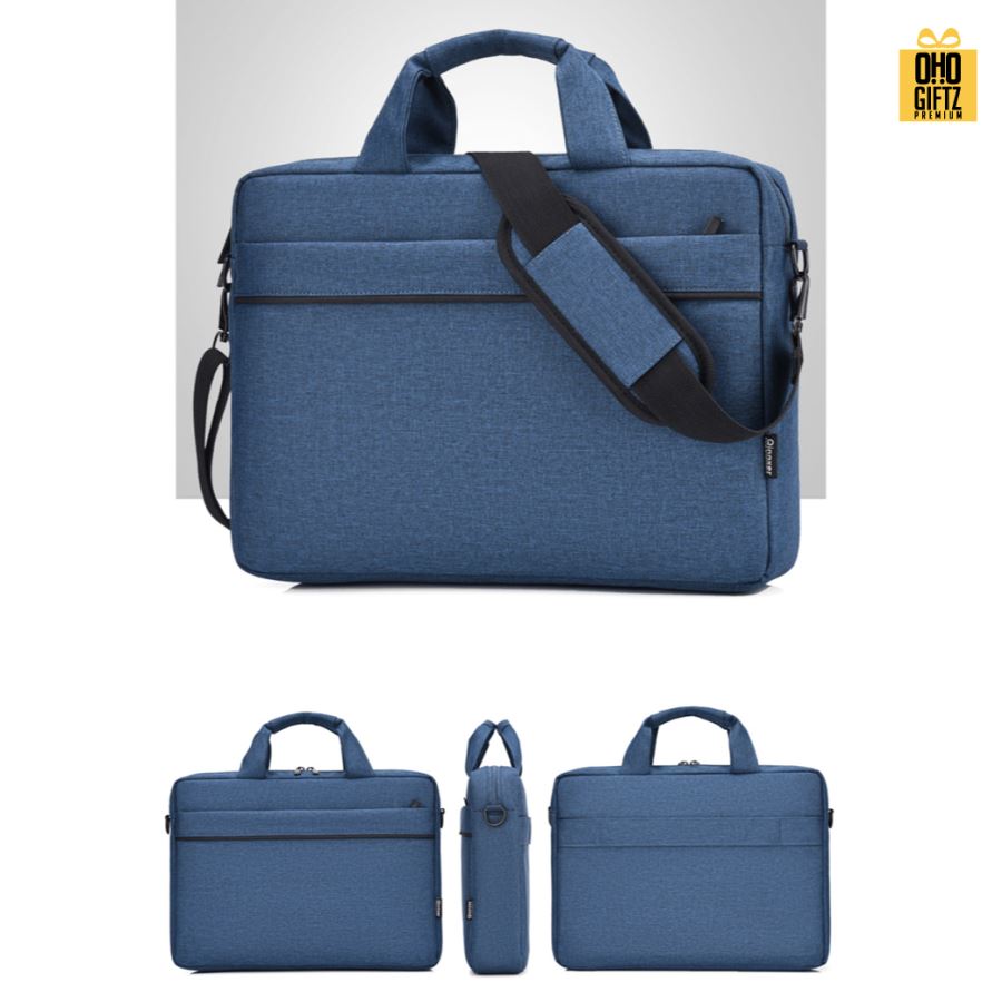 กระเป๋าโน๊ตบุคพร้อมสายสะพาย สกรีนโลโก้ ทำเป็นของพรีเมี่ยม