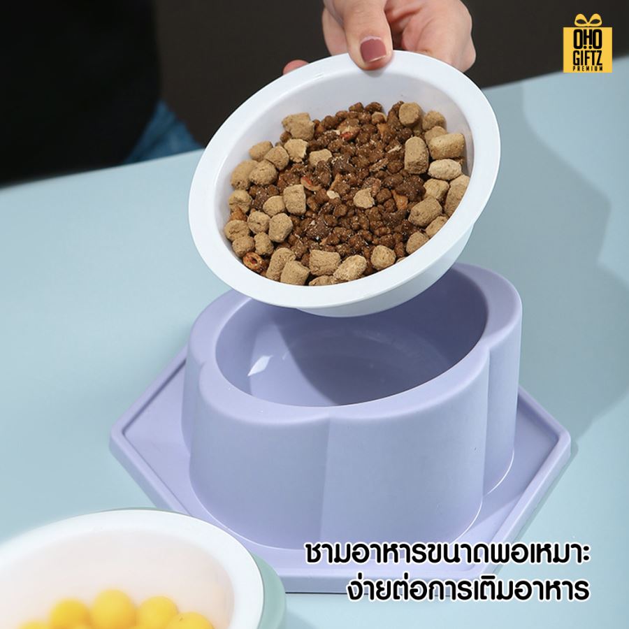 ชามอาหารสัตว์เลี้ยง สกรีนโลโก้ ทำเป็นของพรีเมี่ยม