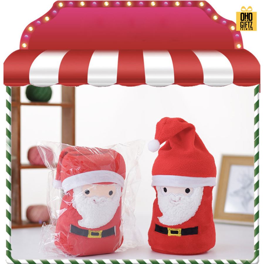 ผ้าห่มX'mas สกรีนโลโก้ ทำเป็นของพรีเมี่ยมได้