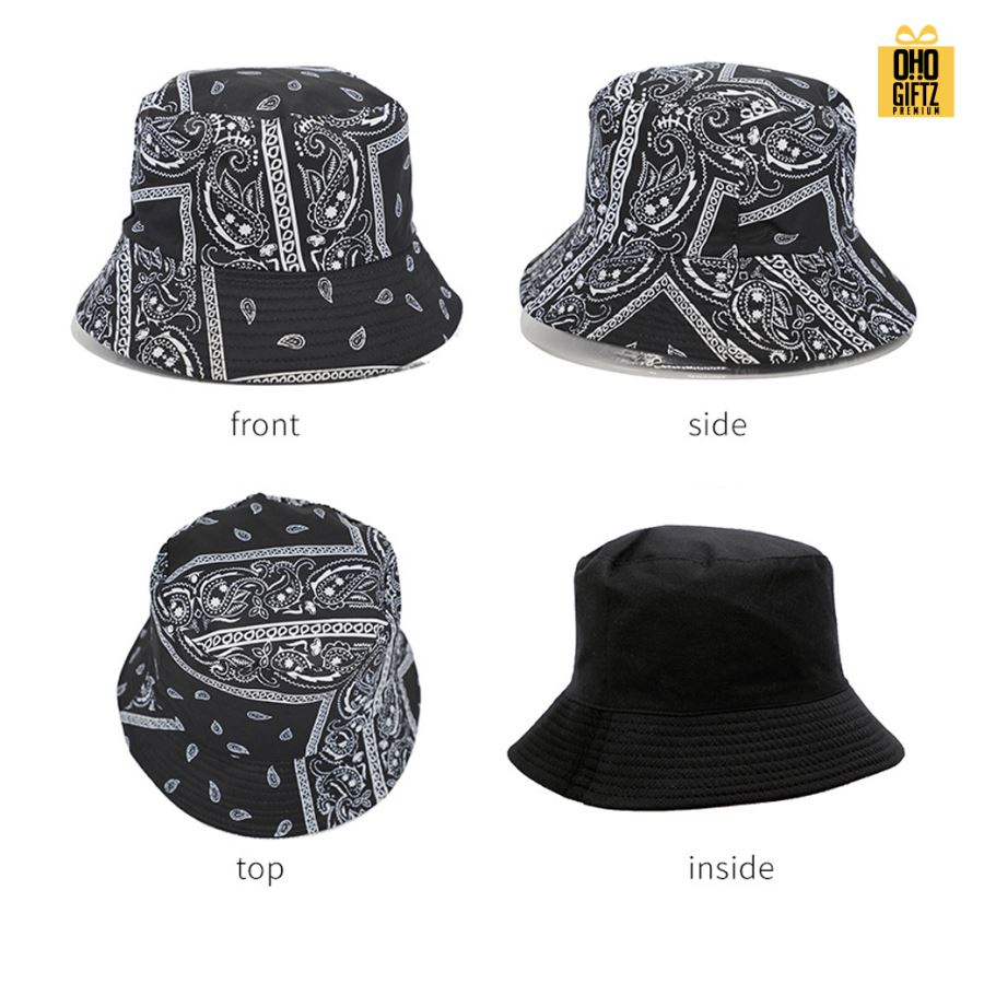 หมวกBucketลายลูกน้ำ สกรีนโลโก้ ทำเป็นของพรีเมี่ยม ของที่ระลึกได้