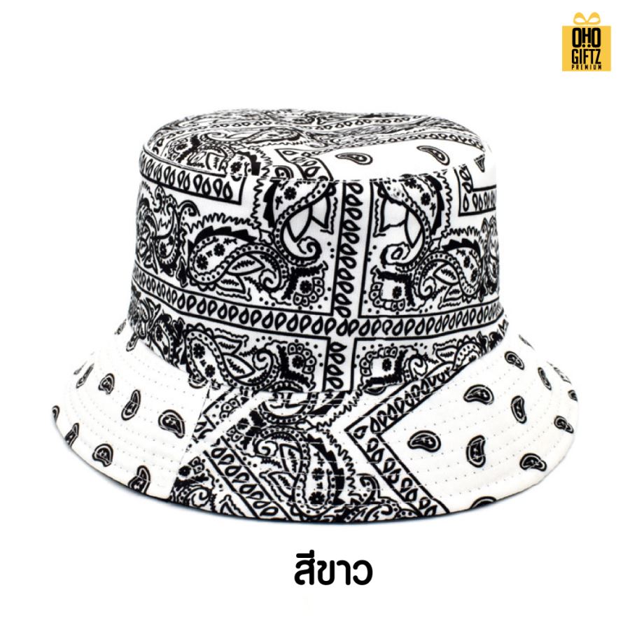หมวกBucketลายลูกน้ำ สกรีนโลโก้ ทำเป็นของพรีเมี่ยม ของที่ระลึกได้