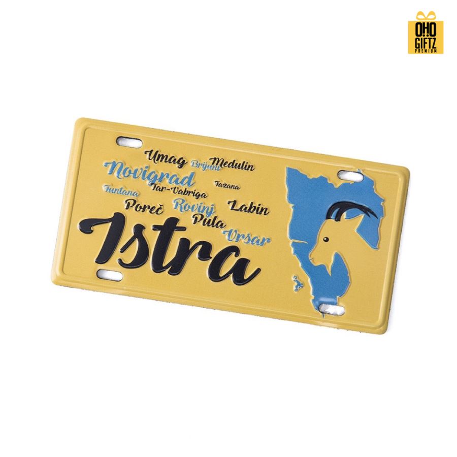 แม่เหล็กติดตู้เย็นป้ายอลูมิเนียม พิมพ์ไม่จำกัดสี สกรีนโลโก้ ทำเป็นของพรีเมี่ยม ของชำร่วยได้