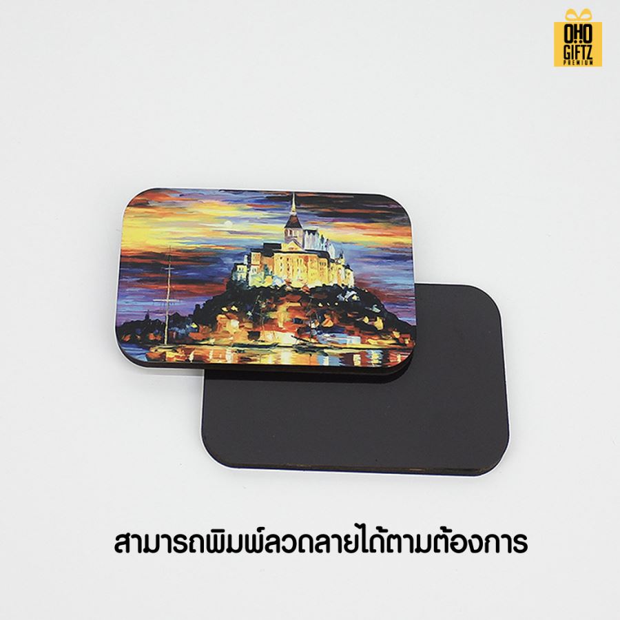 แม่เหล็กติดตู้เย็น รับผลิตพิมพ์ไม่จำกัดสี สกรีนโลโก้ ทำเป็นของพรีเมี่ยม ของชำร่วยได้