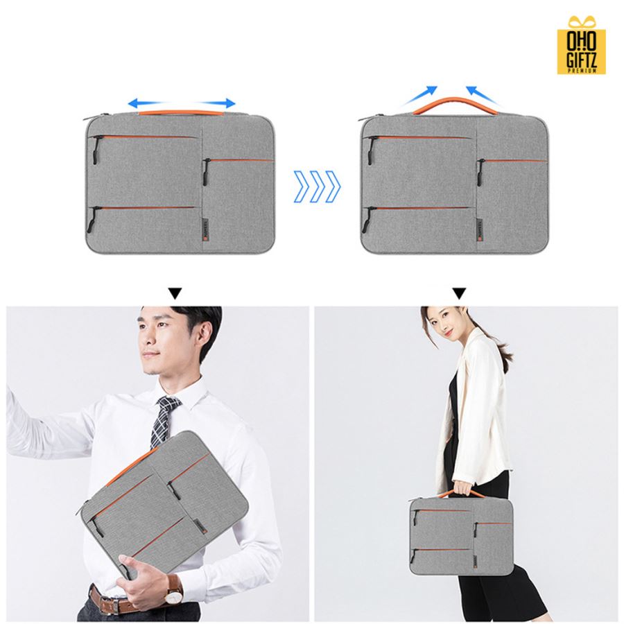 กระเป๋าใส่โน๊ตบุ๊ค สกรีนโลโก้ ทำเป็นของพรีเมี่ยม ของที่ระลึก