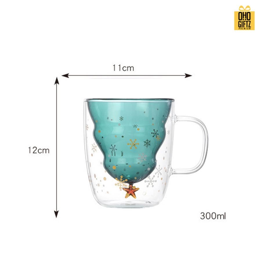 แก้วสองชั้น X่'mas สกรีนชื่อ สกรีนโลโก้ ทำเป็นของพรีเมี่ยมได้