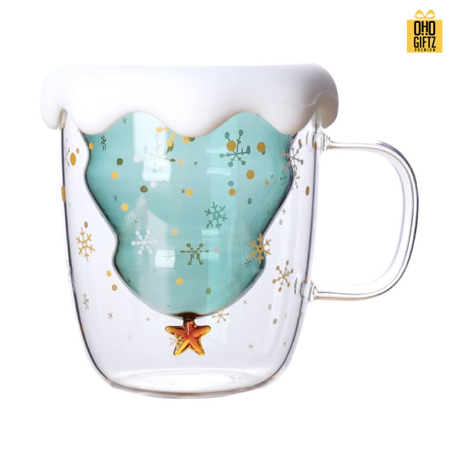 แก้วสองชั้น X่'mas สกรีนชื่อ สกรีนโลโก้ ทำเป็นของพรีเมี่ยมได้