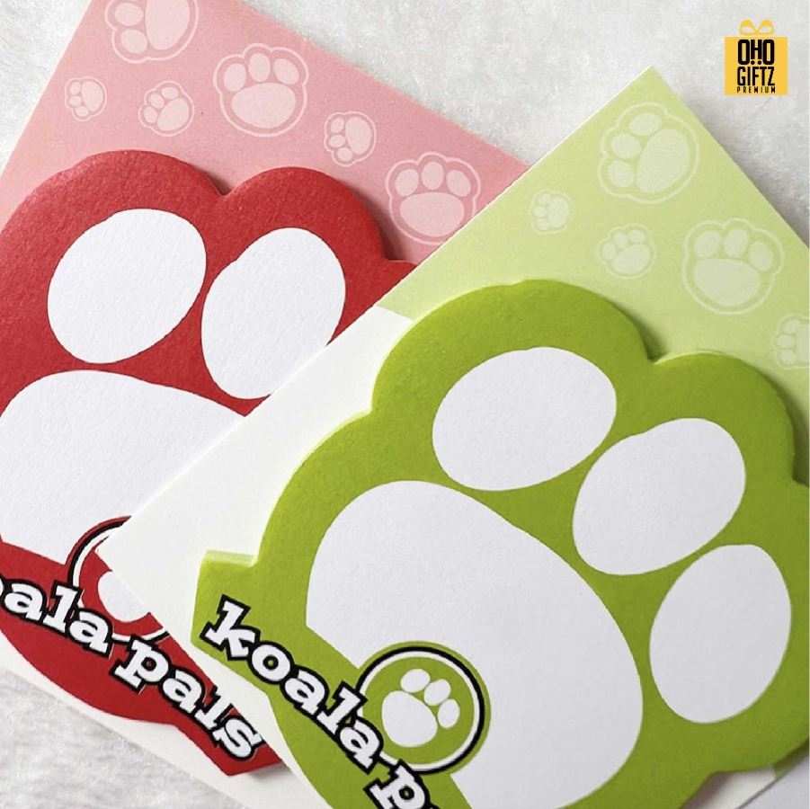 กระดาษ Notepad อุ้งเท้าสัตว์ ใส่โลโก้ได้ สกรีนโลโก้ ทำเป็นของพรีเมี่ยม ของชำร่วยได้