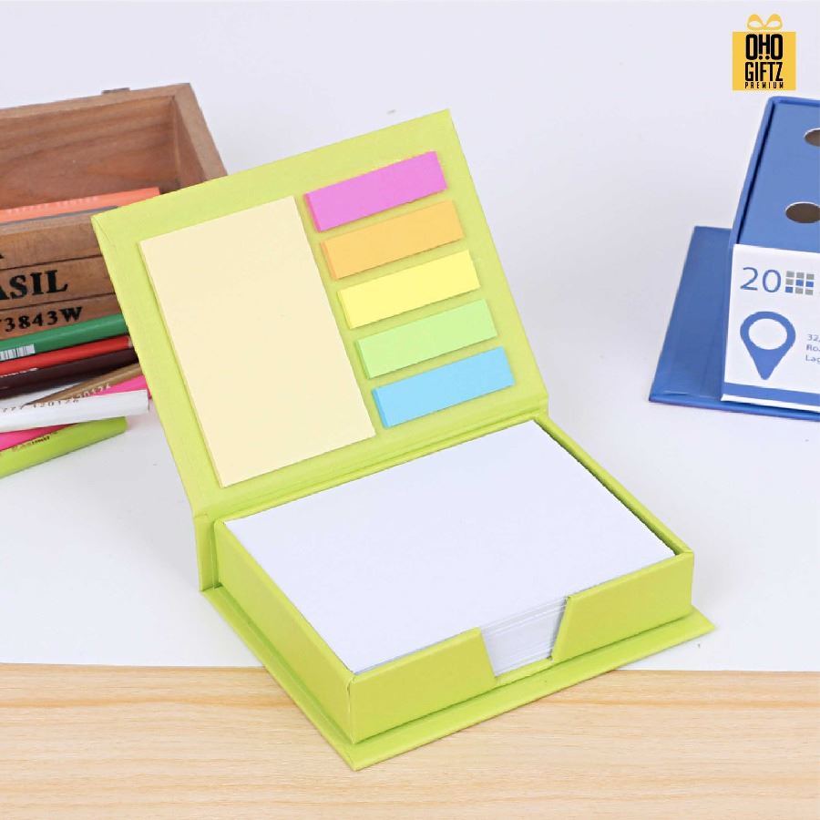 กระดาษโน๊ตพร้อม Notepad สกรีนโลโก้ ทำเป็นของพรีเมี่ยม ของชำร่วยได้