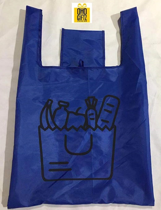 กระเป๋าพับได้ผ้า OXFORD สกรีนโลโก้ ทำเป็นของพรีเมี่ยม ของที่ระลึก