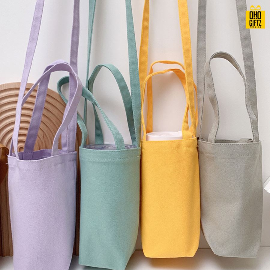 กระเป๋าใส่แก้วน้ำ สกรีนโลโก้ ทำเป็นของพรีเมี่ยม