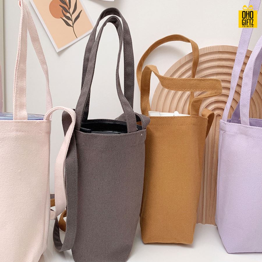 กระเป๋าใส่แก้วน้ำ สกรีนโลโก้ ทำเป็นของพรีเมี่ยม