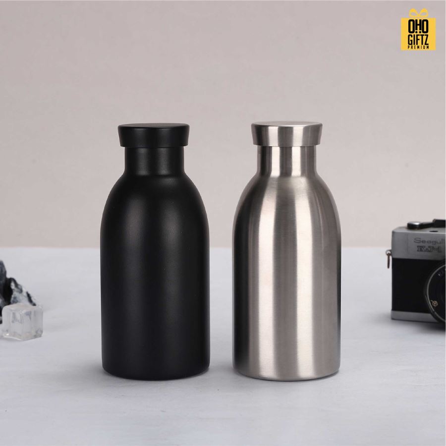 ขวดสแตนเลสเก็บอุณหภูมิ 350 ml. สกรีนโลโก้ ทำเป็นของพรีเมี่ยมได้