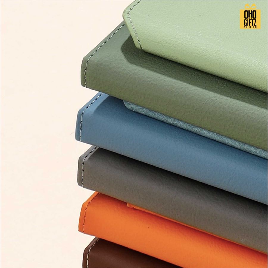 สมุดโน๊ตนักธุรกิจ หนัง PU สกรีนโลโก้ ทำเป็นของพรีเมี่ยม ของชำร่วย