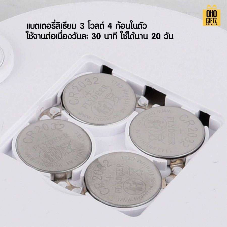 กระจกถือแต่งหน้า พร้อมไฟ LED สกรีนชื่อ สกรีนโลโก้  ทำเป็นของพรีเมี่ยมได้