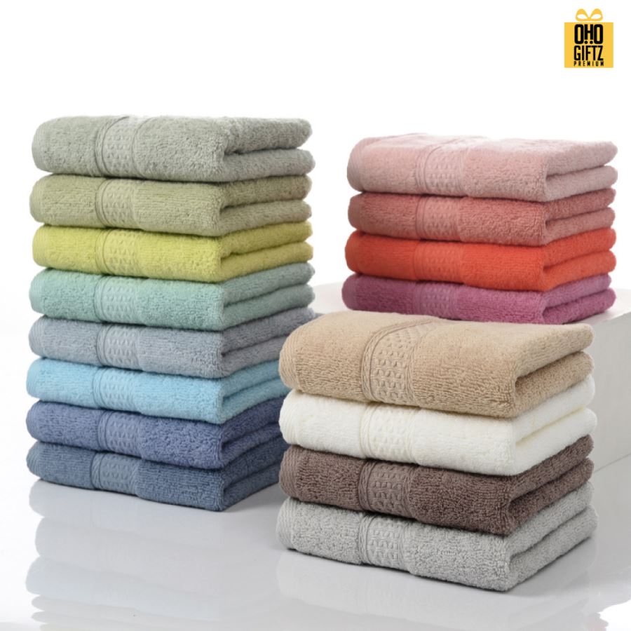 ผ้าขนหนูคอตต้อน ปักชื่อ, ติดลาเบล ทำเป็นของพรีเมี่ยมได้