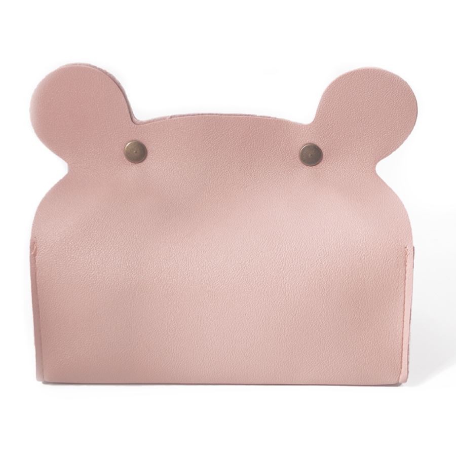 หมีน้อยPUใส่ทิชชู่ สกรีนโลโก้ ทำเป็นของพรีเมี่ยม ของชำร่วยได้