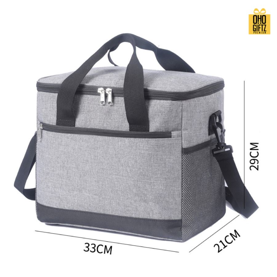 กระเป๋าเก็บอุณหภูมิ ขนาด18ลิตร สกรีนโลโก้  ทำเป็นของพรีเมี่ยม