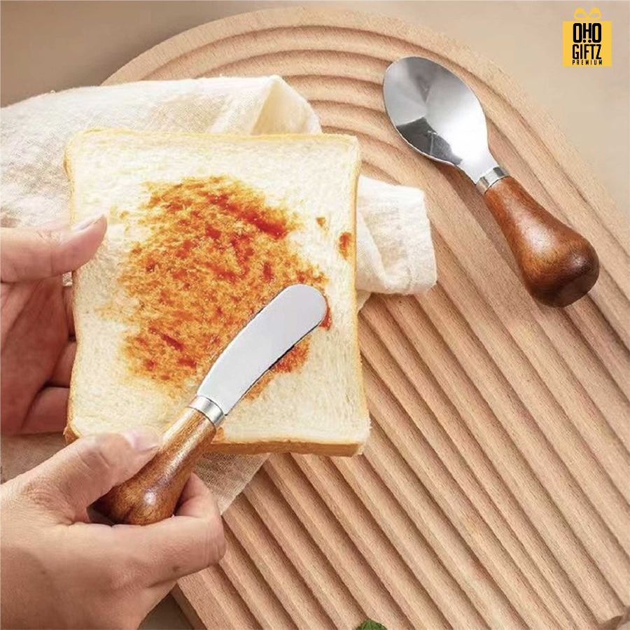 ชุดมีดสแตนเลส ทาเนย สกรีนโลโก้ ทำเป็นของพรีเมี่ยมได้