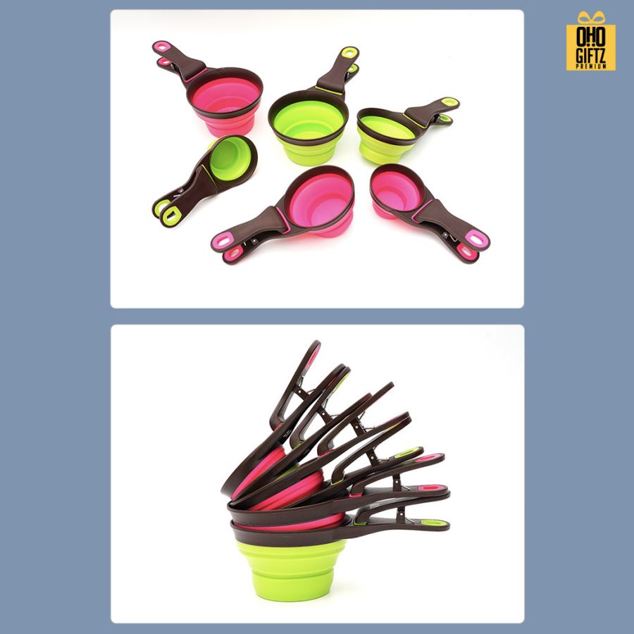 ช้อนตักอาหารสัตว์เลี้ยงพร้อมตัวหนีบถุงอาหารในตัว สกรีนโลโก้  ทำเป็นของพรีเมี่ยมได้