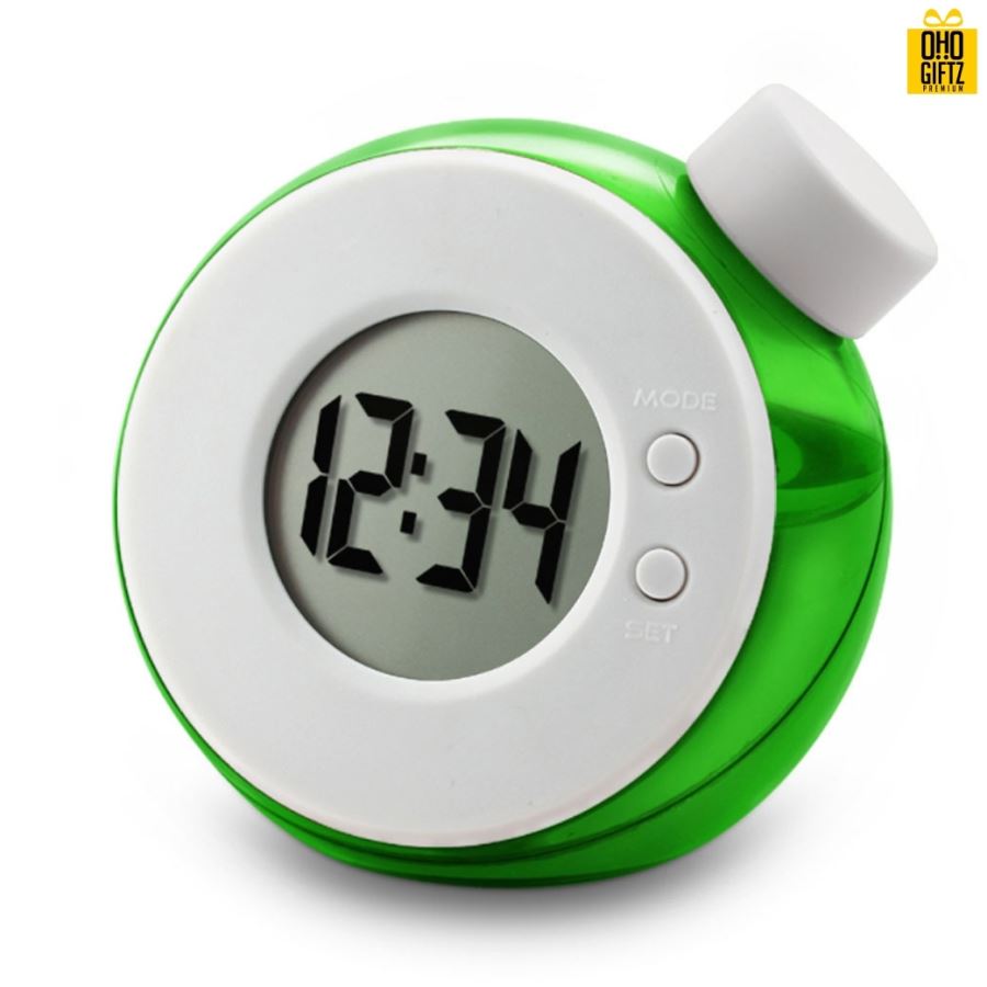 นาฬิกาปลุก พลังงานน้ำ  สกรีนโลโก้ ทำเป็นของพรีเมี่ยมได้
