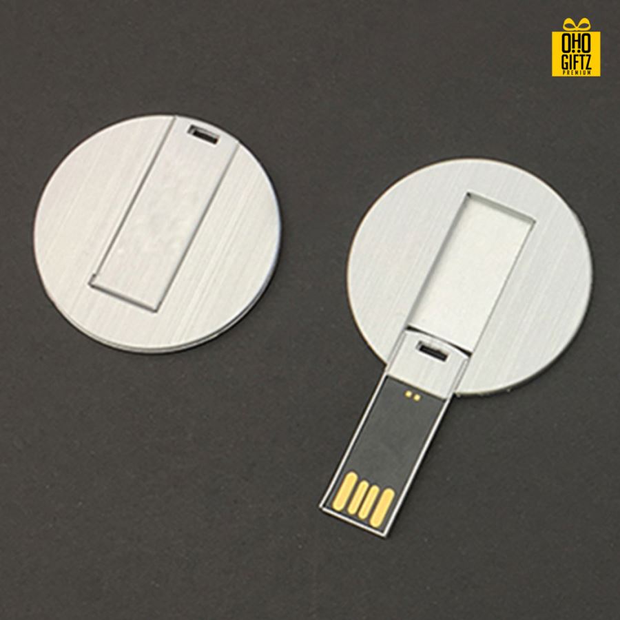 USB ทรงกลมขนาดเล็ก สกรีนโลโก้  ทำเป็นของพรีเมี่ยมได้