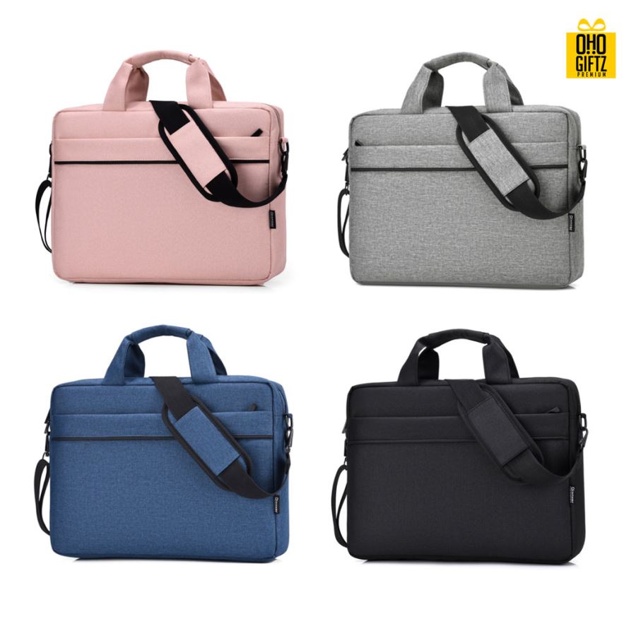 กระเป๋าใส่ Laptop สกรีนชื่อ สกรีนโลโก้  ทำเป็นของพรีเมี่ยมได้ 