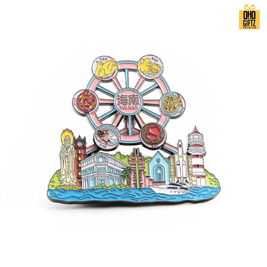 รับผลิตแม่เหล็กติดตู้เย็นโลหะเคลือบสี ดีไซน์ตามต้องการ สกรีนโลโก้ ทำเป็นของพรีเมี่ยมได้