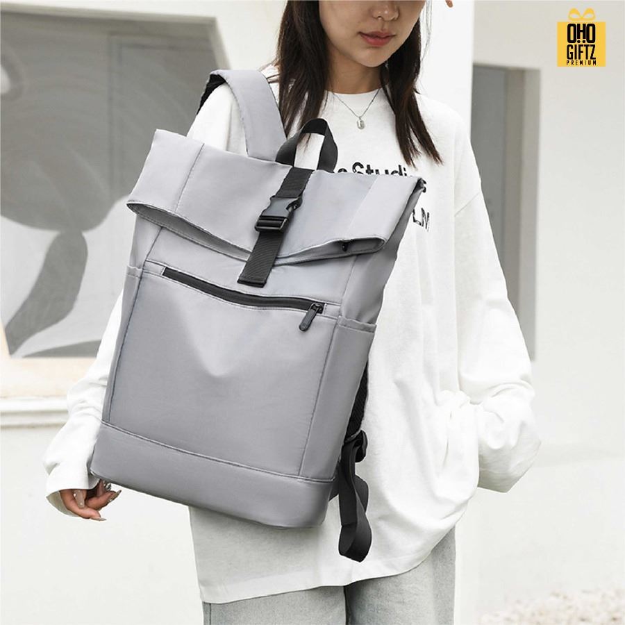 กระเป๋าเป้สะพายหลังกันน้ำ สกรีนโลโก้ ทำเป็นของพรีเมี่ยม