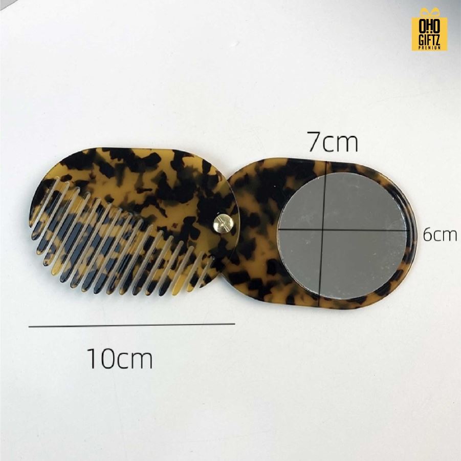 หวีกระจกพกพา สกรีนโลโก้ ทำเป็นของพรีเมี่ยมได้