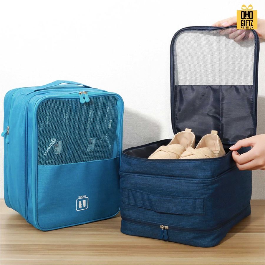 กระเป๋าใส่รองเท้าเสริมเดินทาง สกรีนโลโก้ ทำเป็นของพรีเมี่ยมได้